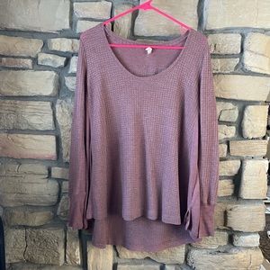 Small Mauve Off Shoulder Sweater